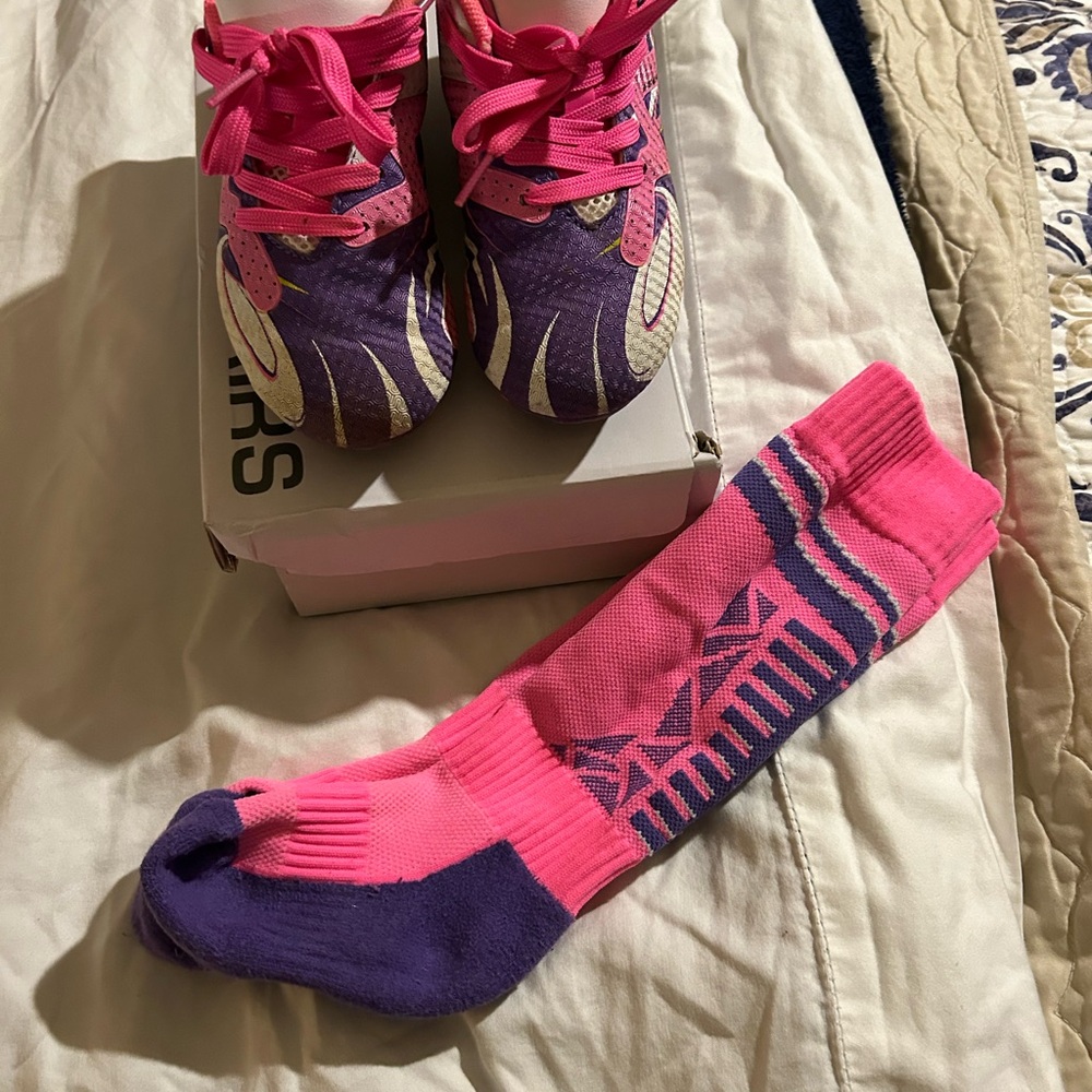 Dream Pairs Pink and Purple Kids Shoes